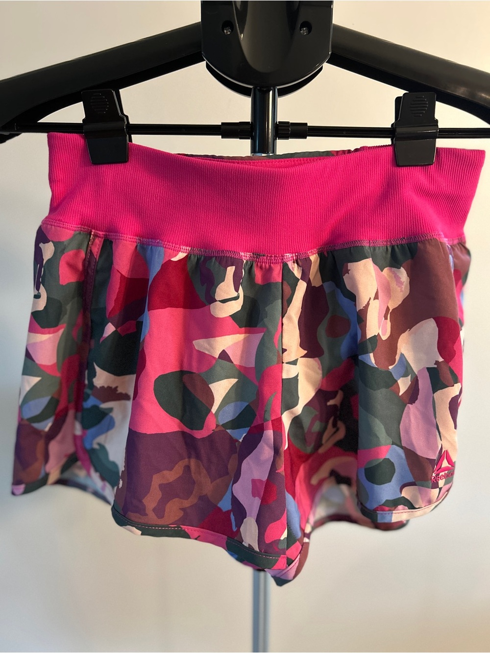 Reebok Pink Multicolor Athletic Shorts